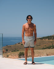 Emblem Print Side Adjuster Swimshort - Green