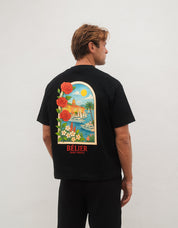 St.Tropez Arch T-Shirt - Black