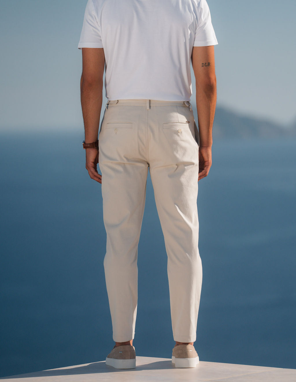 Monaco Chino Trouser - Stone