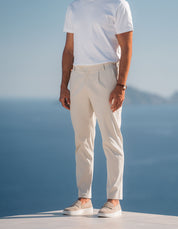 Monaco Chino Trouser - Stone