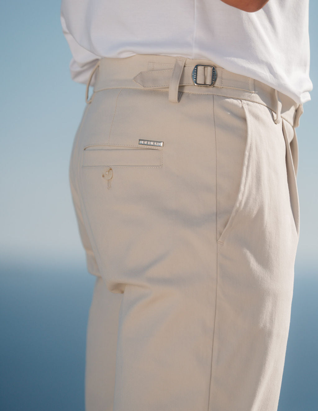 Monaco Chino Trouser - Stone