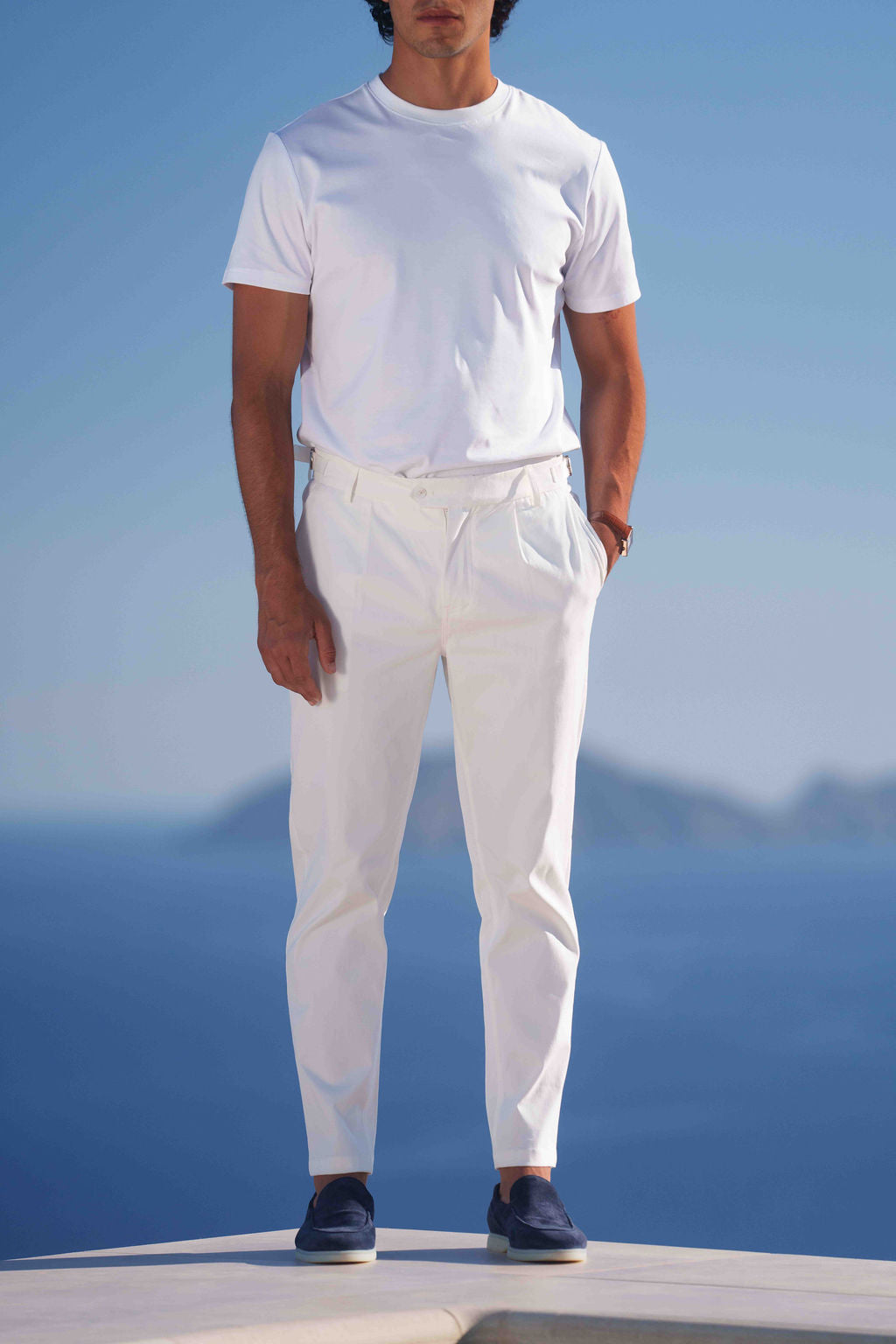 Monaco Chino Trouser - White