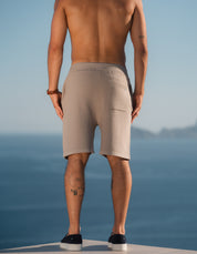 Alfonso Patterned Knit Short - Stone