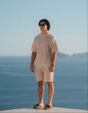 Leon Crochet T-Shirt - Taupe
