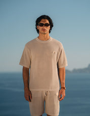 Leon Crochet T-Shirt - Taupe