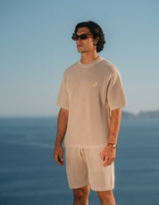 Leon Crochet T-Shirt - Taupe