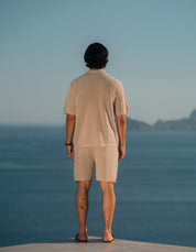 Leon Crochet Shirt - Taupe