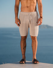 Leon Crochet Short - Taupe