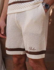 St.Tropez Crochet Short - Ecru/Mocha