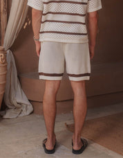 St.Tropez Crochet Short - Ecru/Mocha