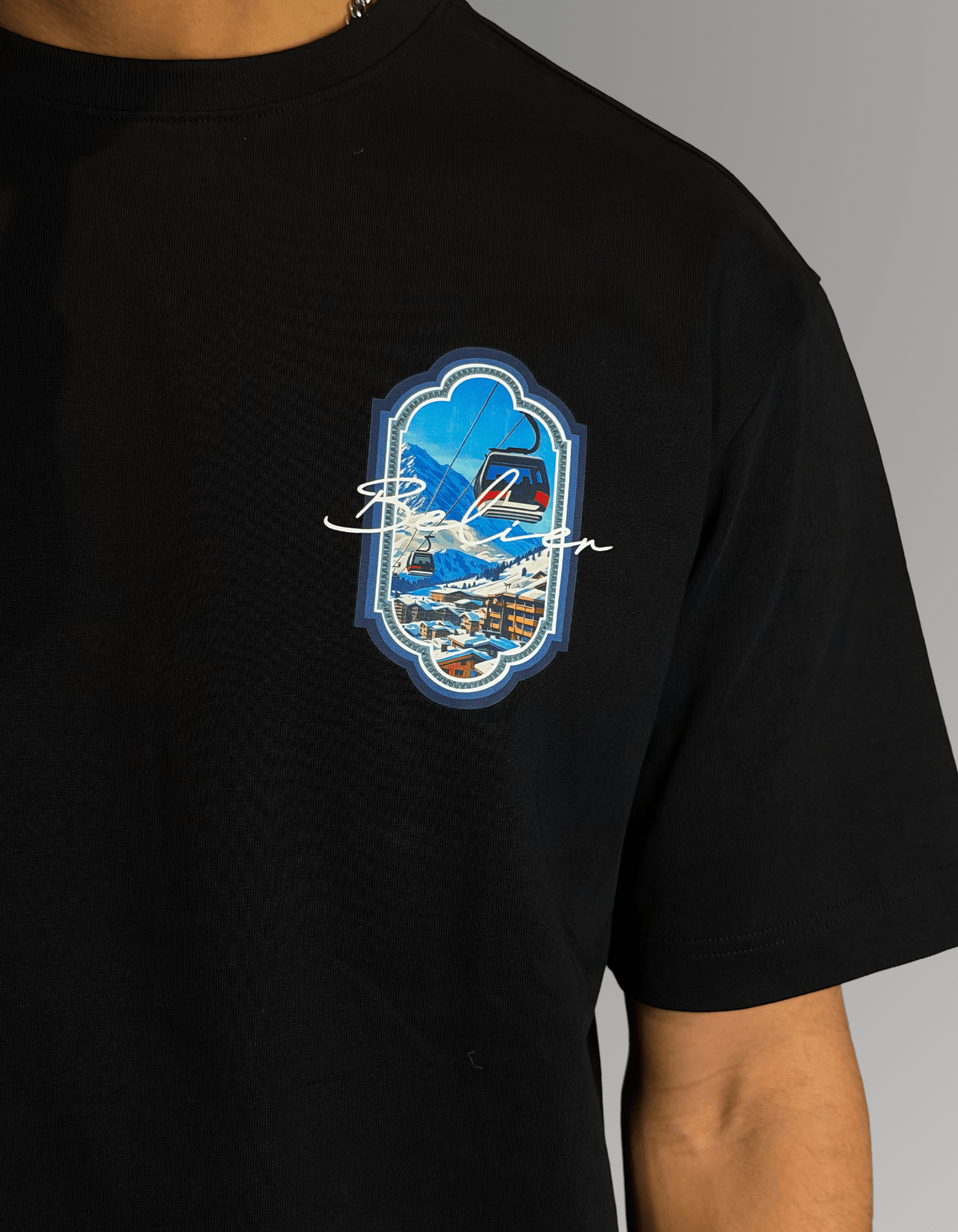 Black Alpine View T-Shirt