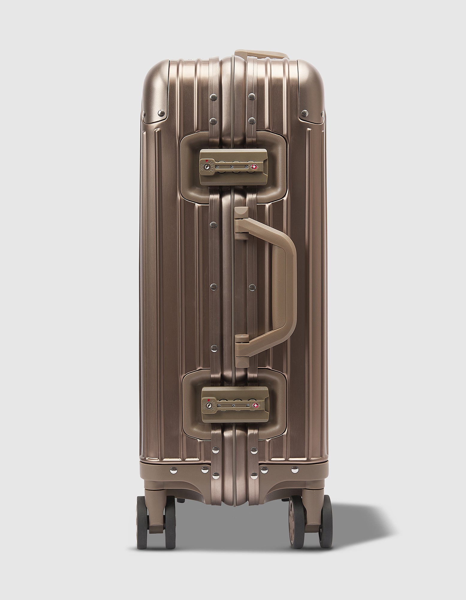 20" Small Aluminium Suitcase - Bronze