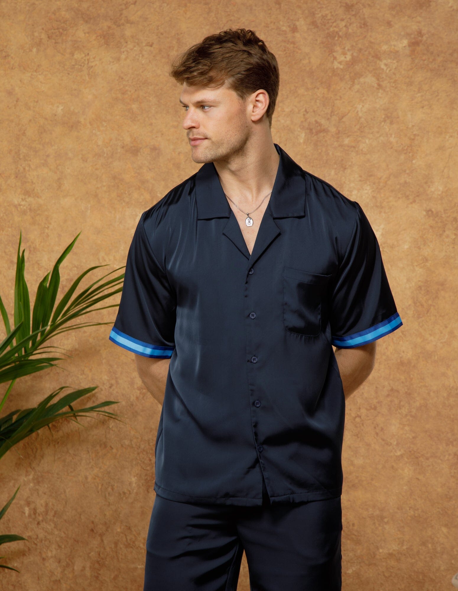 Navy/Blue Contrast Resort Shirt