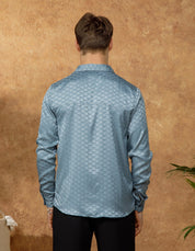 Petrol Jacquard Illusion L/S