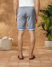 Slate/White Contrast Resort Short