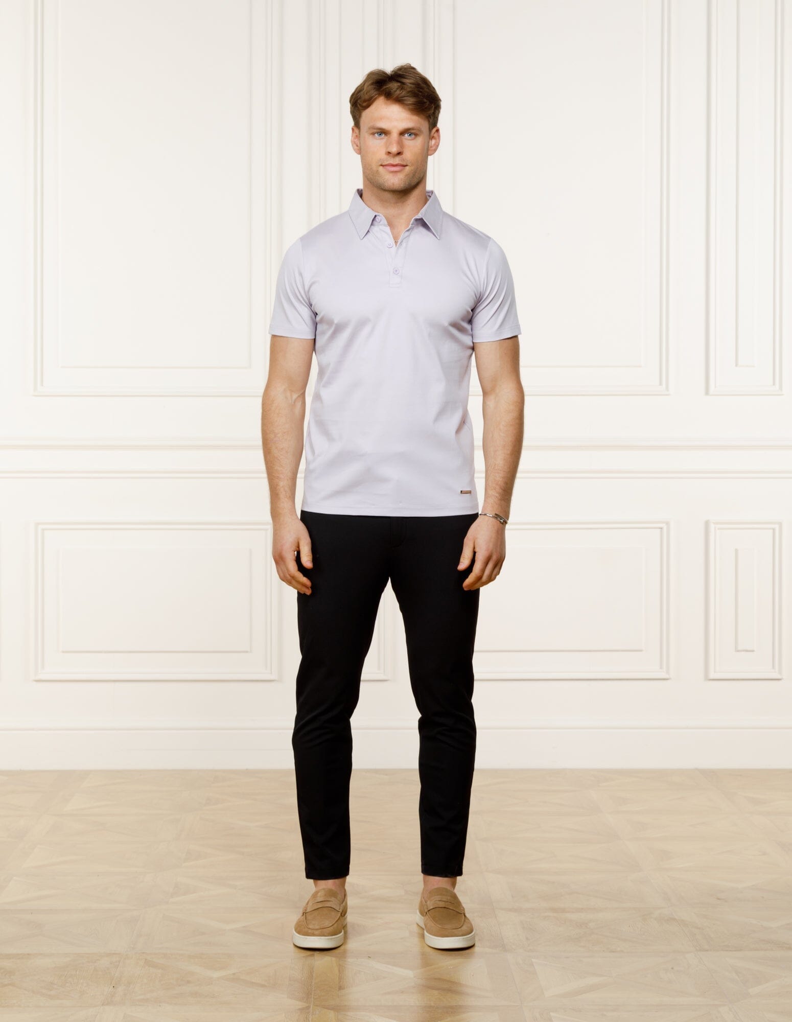 Lilac Mercerised S/S Polo