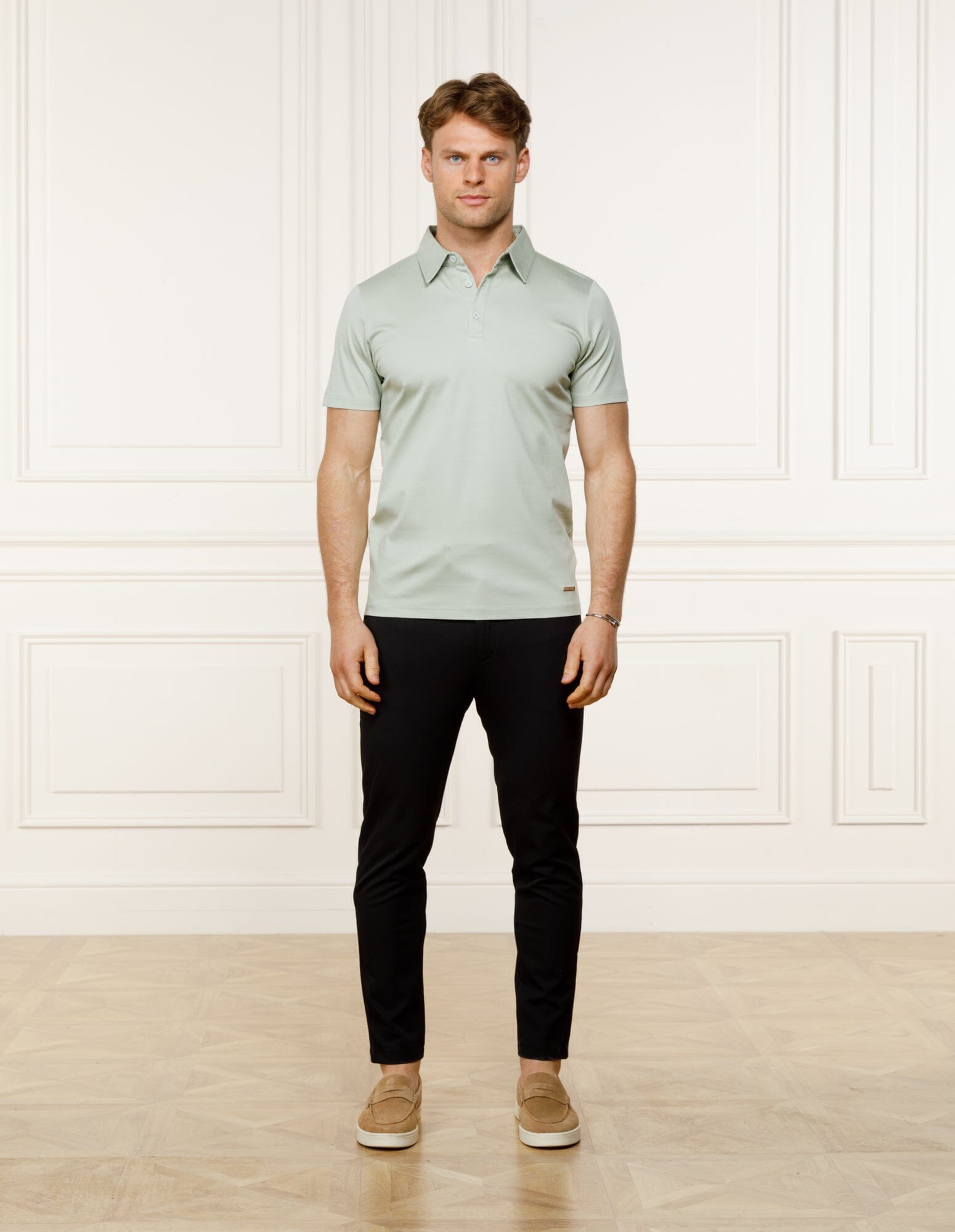 Sage Mercerised S/S Polo