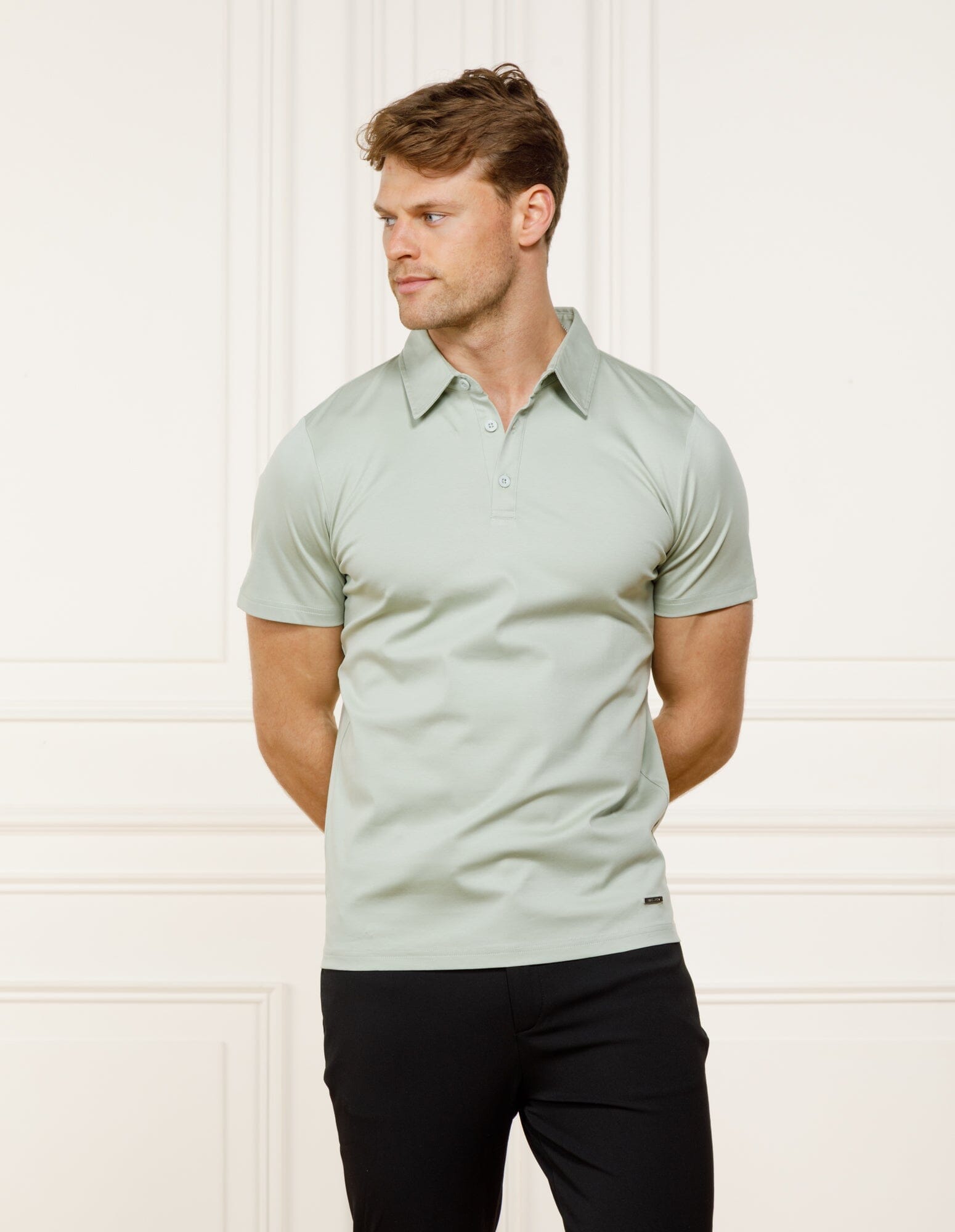 Sage Mercerised S/S Polo