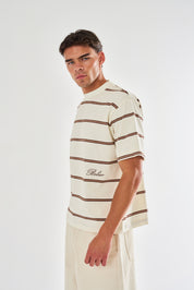 Jordan Oversized Stripe T-Shirt - Ecru