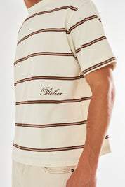 Jordan Oversized Stripe T-Shirt - Ecru