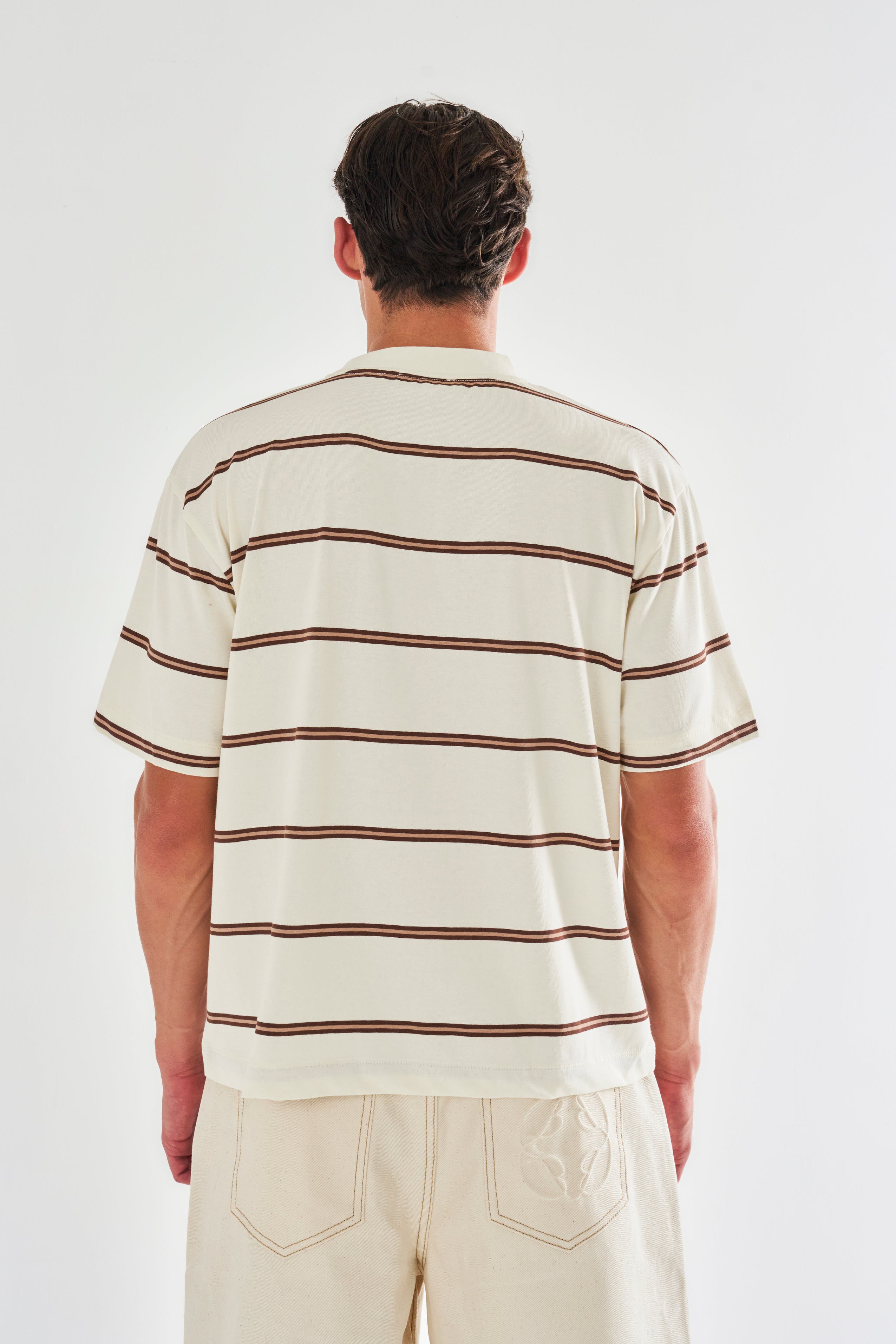 Jordan Oversized Stripe T-Shirt - Ecru