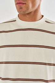 Jordan Oversized Stripe T-Shirt - Ecru
