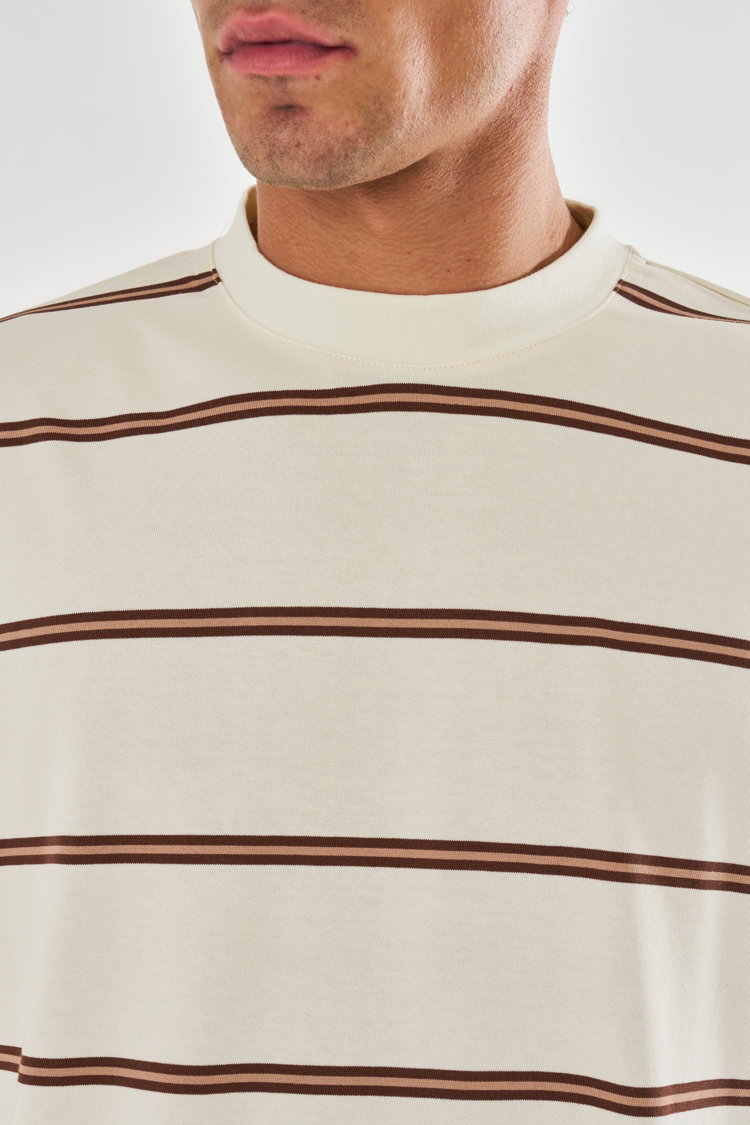 Jordan Oversized Stripe T-Shirt - Ecru
