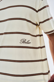 Jordan Oversized Stripe T-Shirt - Ecru