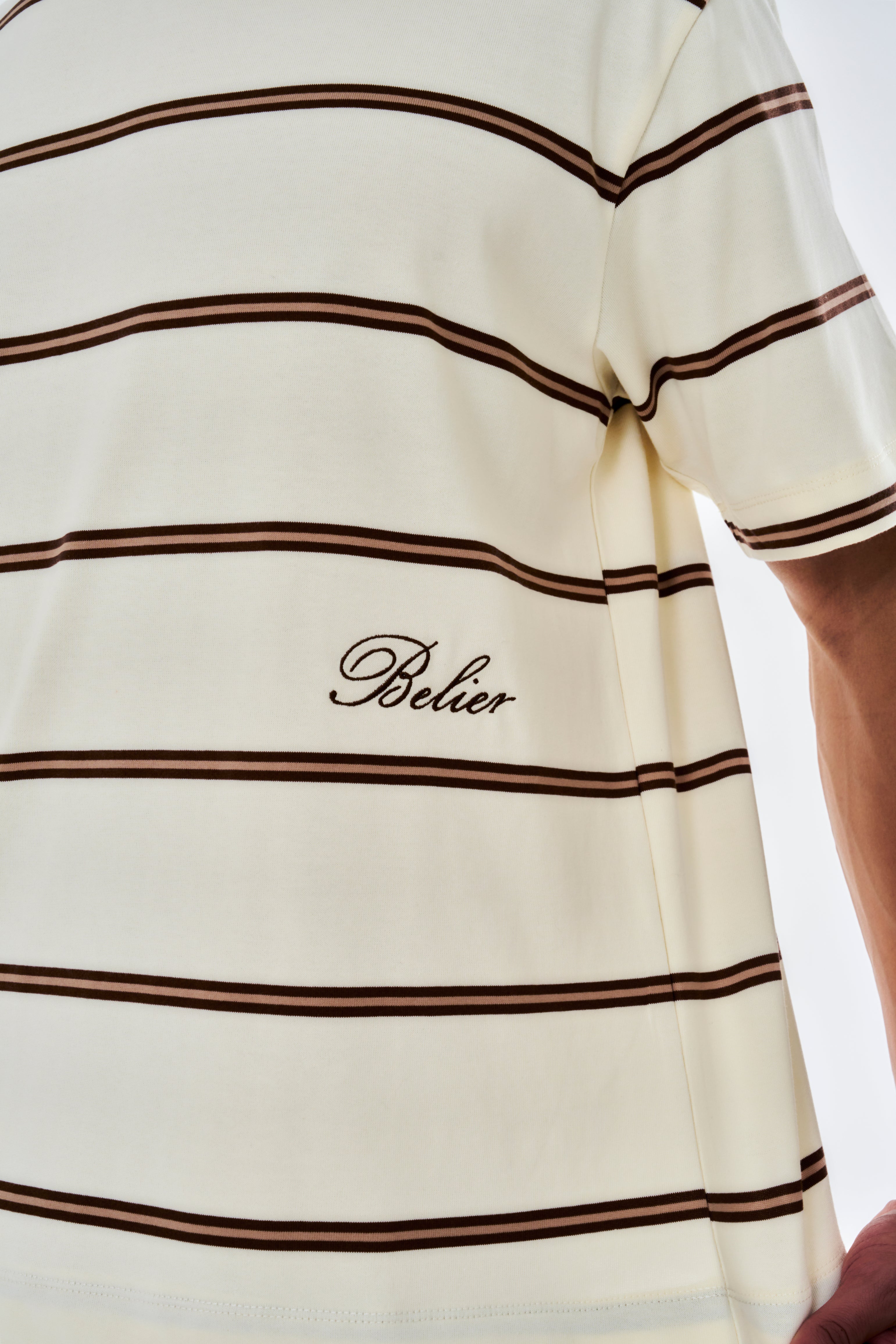 Jordan Oversized Stripe T-Shirt - Ecru