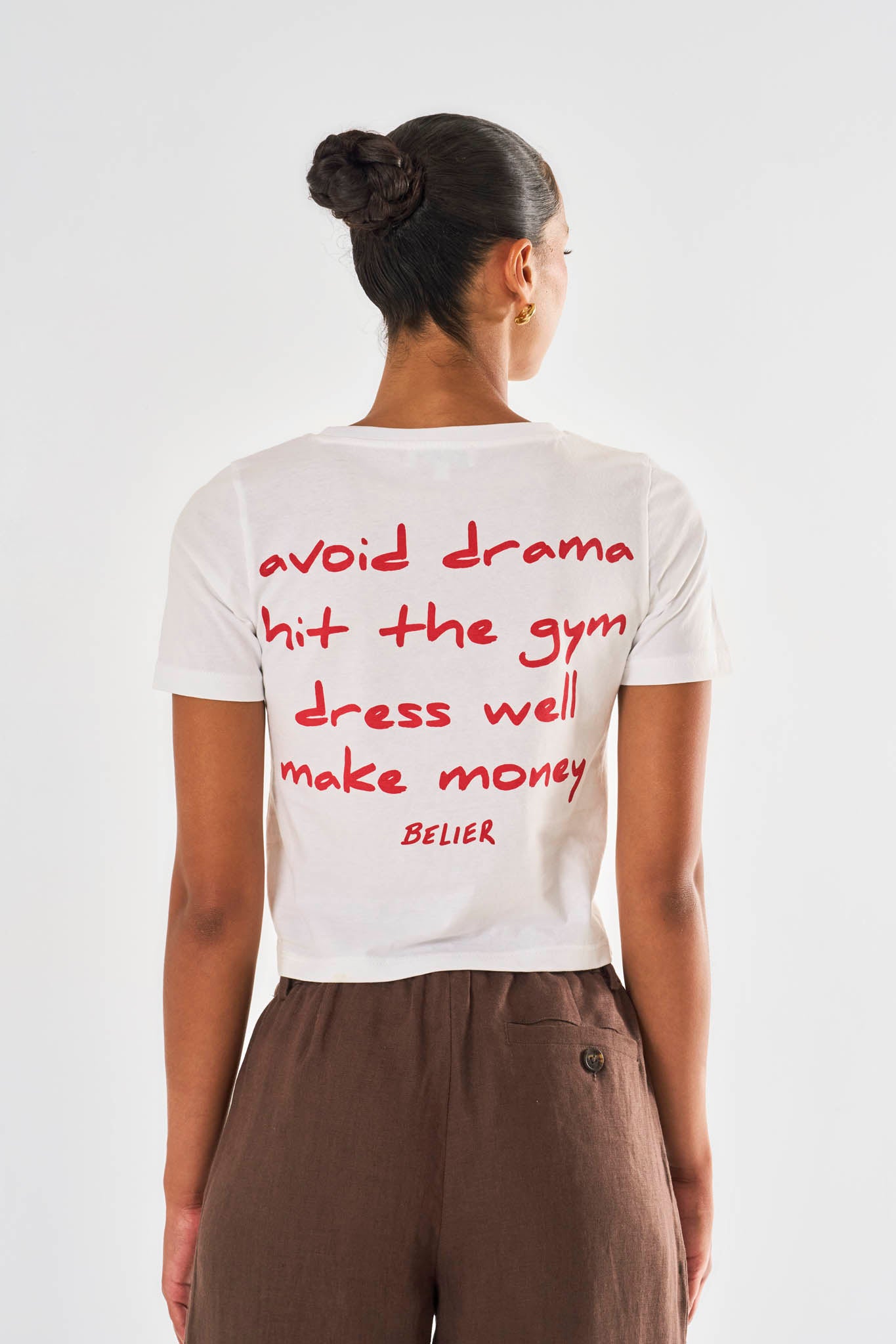 Mantra Slogan T-Shirt - White