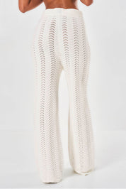 Ocean Crochet Trousers - White