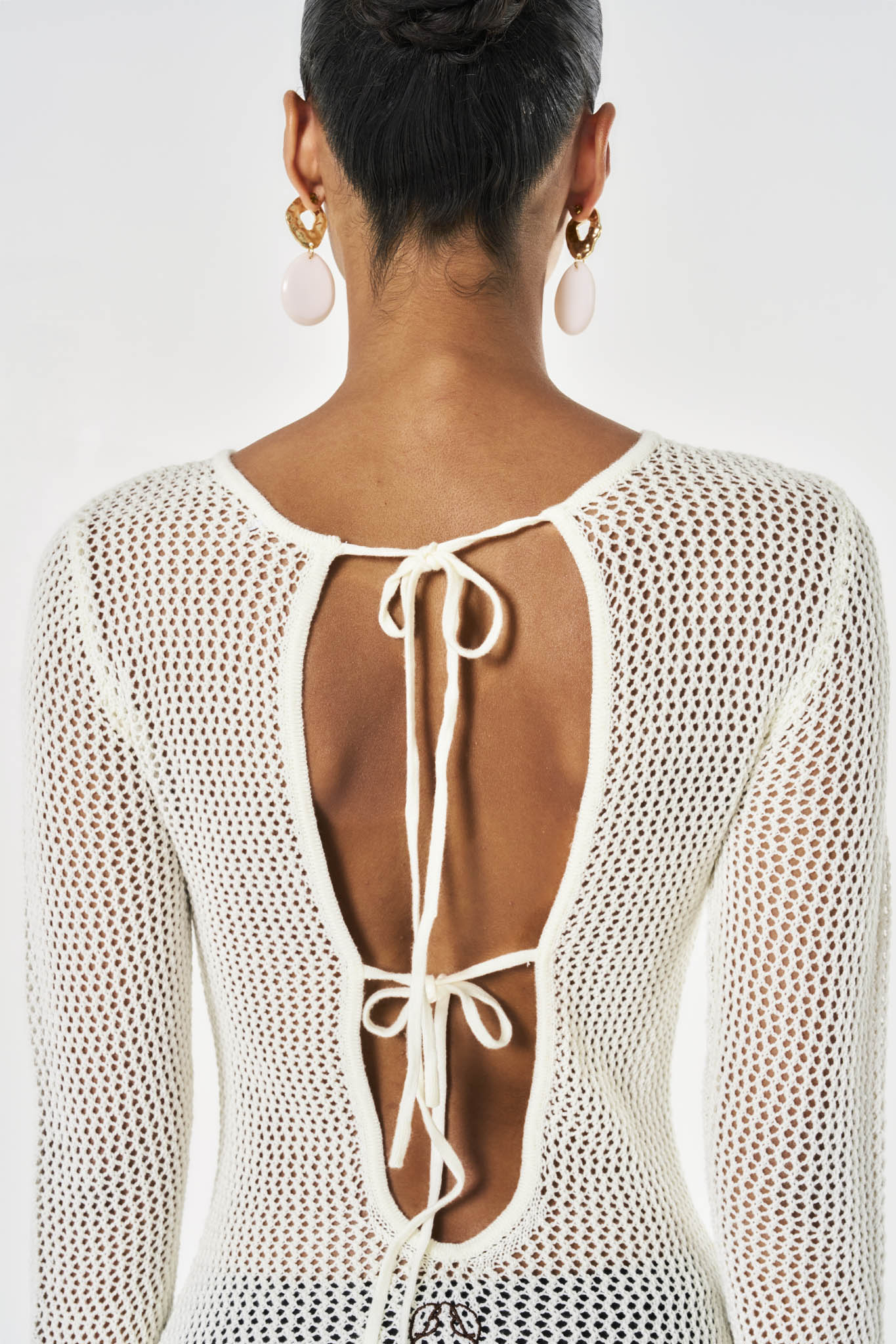 Isla Crochet Maxi Dress - White