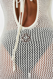 Isla Crochet Maxi Dress - White