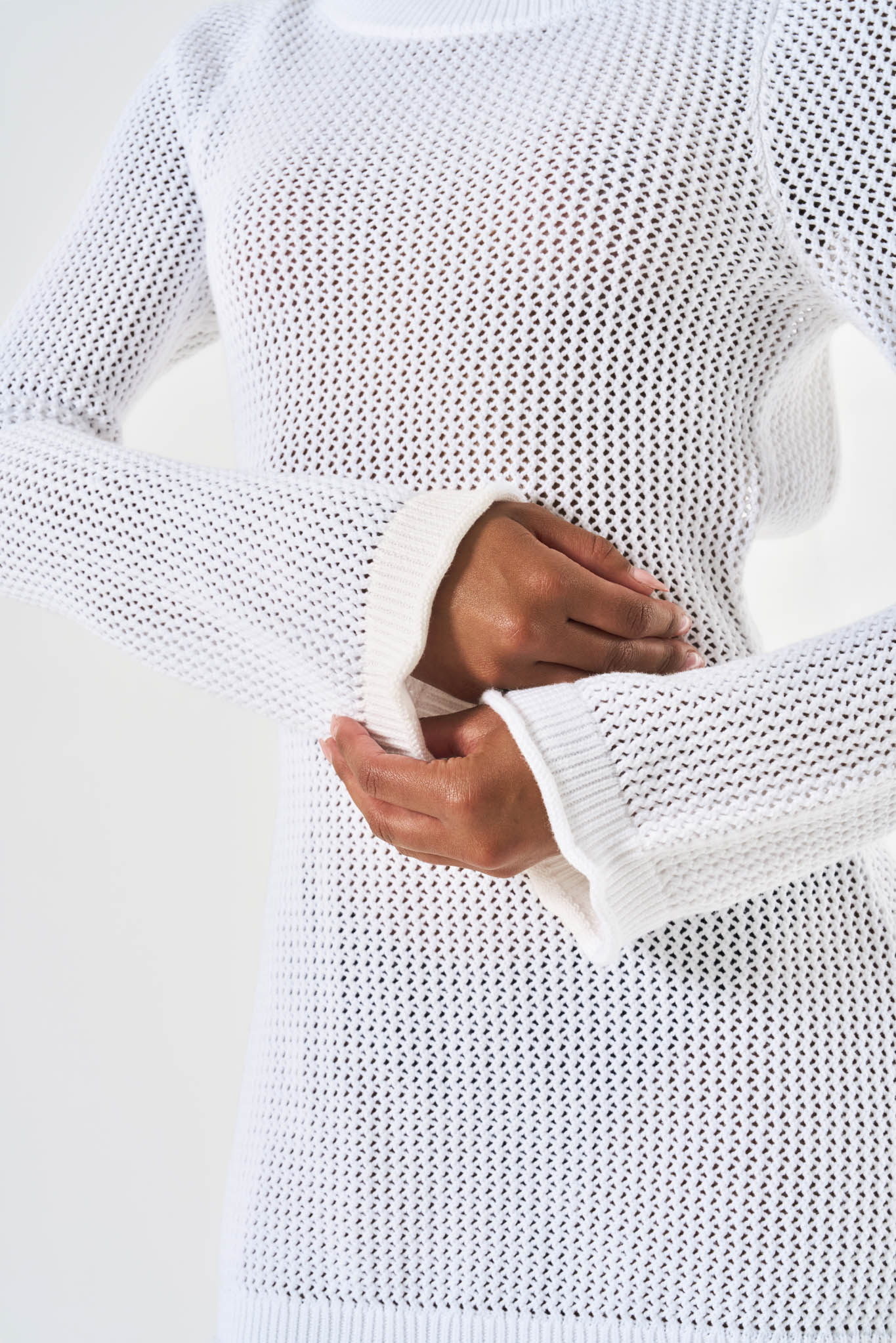 Esme Crochet Mini Dress - White