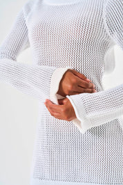 Esme Crochet Mini Dress - White