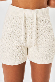 Arabella Crochet Short - White