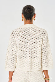 Arabella Crochet Shirt - White