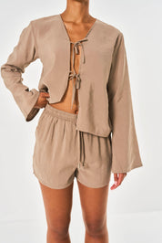 Lila Modal Short - Taupe