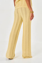 Ocean Crochet Trousers - Yellow