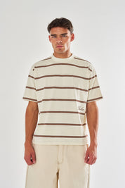 Jordan Oversized Stripe T-Shirt - Ecru
