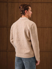 Oat Knitted Overshirt