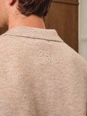 Oat Knitted Overshirt