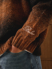 Brown Ombre Oversized Knit Jumper