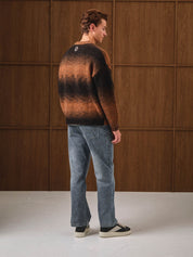 Brown Ombre Oversized Knit Jumper