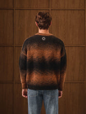 Brown Ombre Oversized Knit Jumper