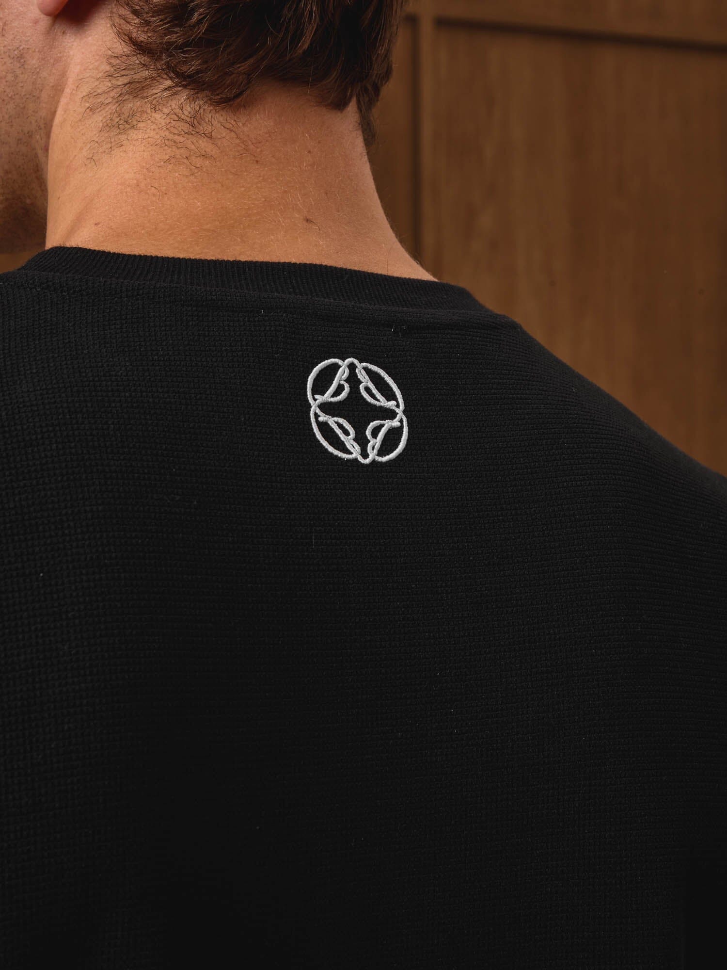 Black L/S Waffle T-Shirt