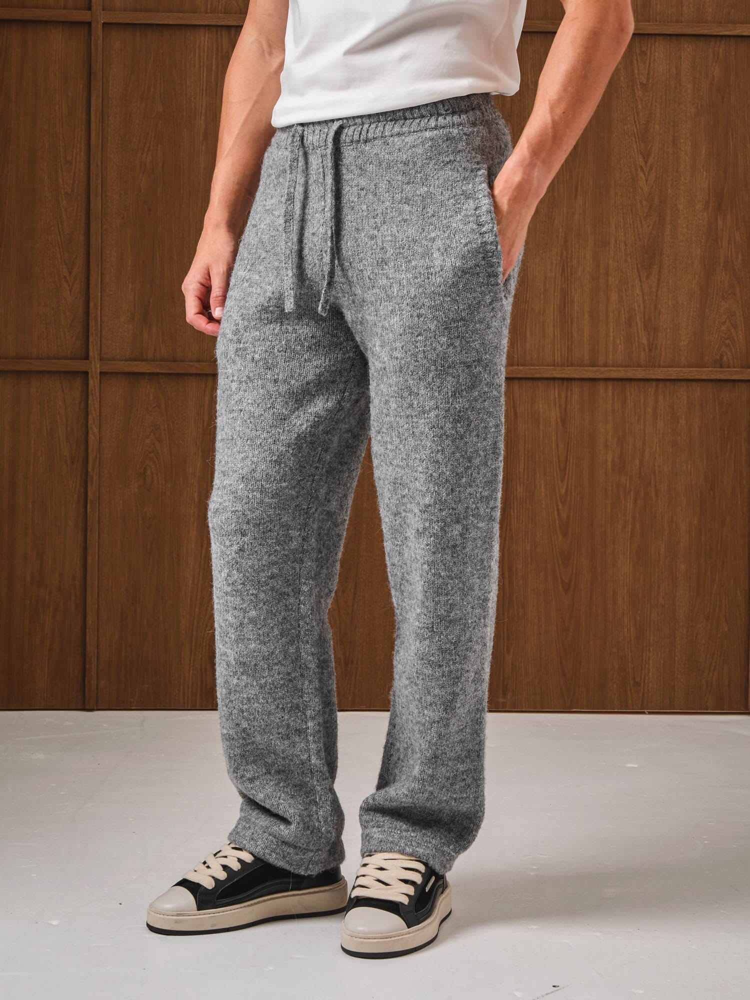 Grey Knitted Jogger