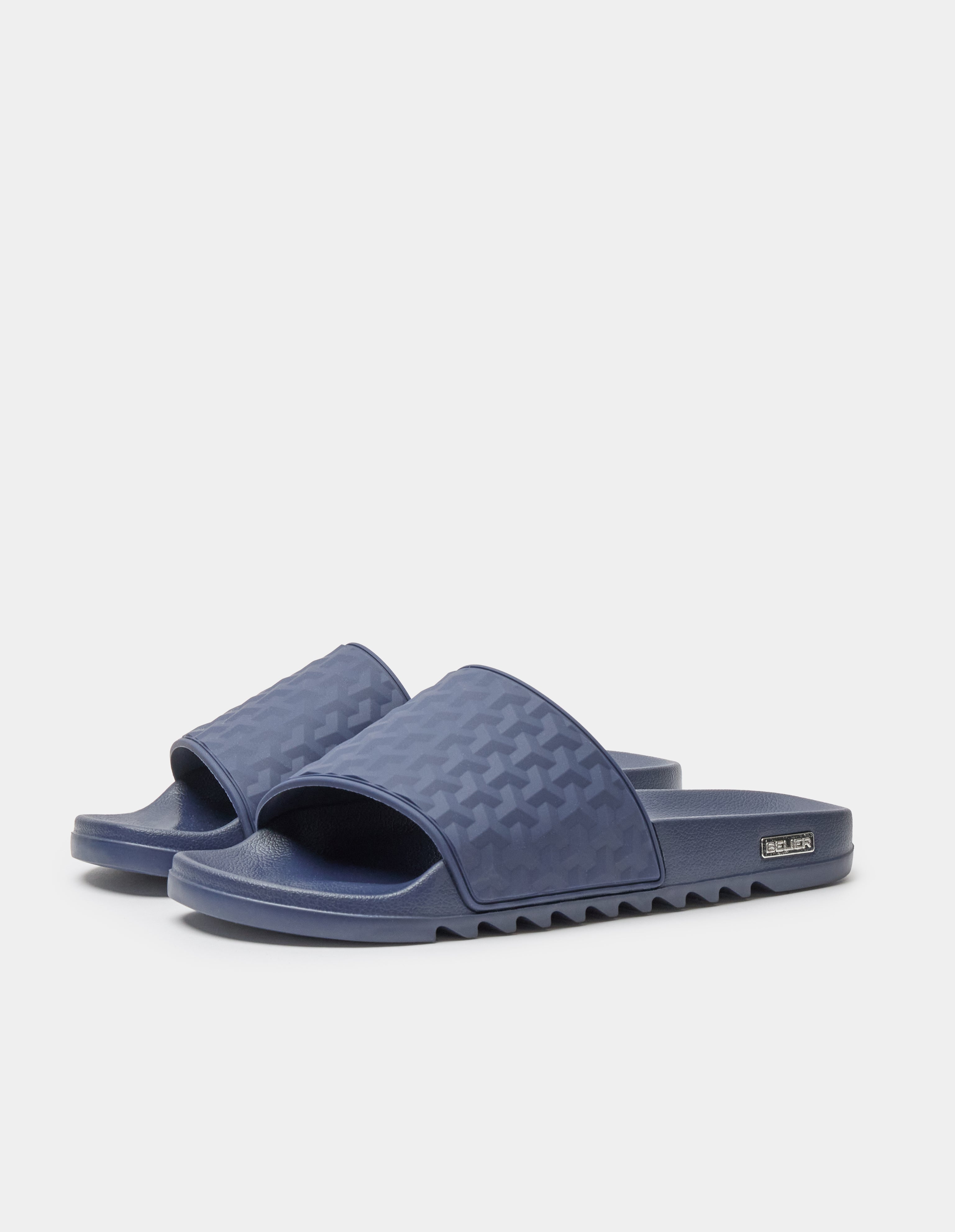 Navy Jacquard Illusion Slider