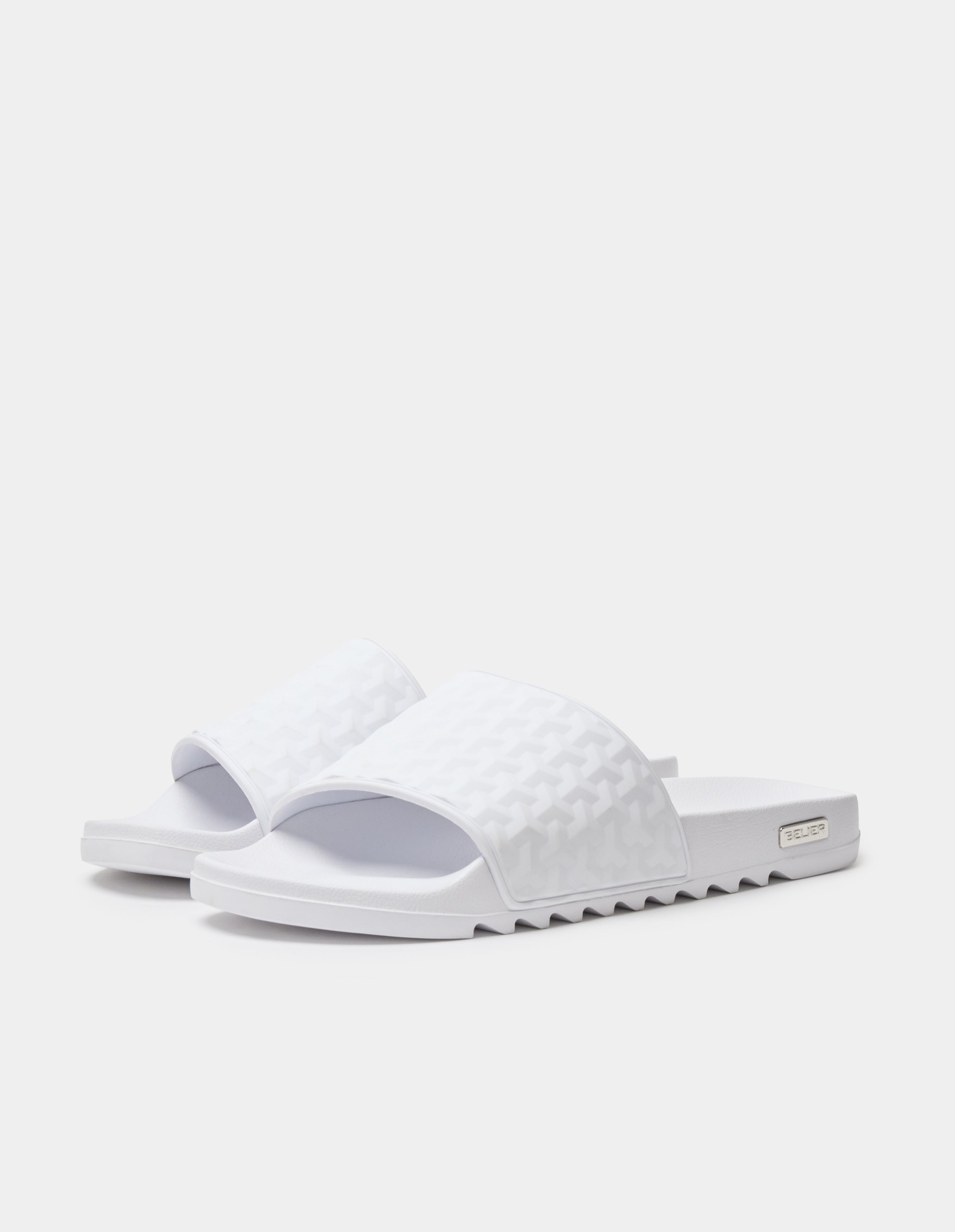 White Jacquard Illusion Slider