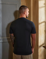 Black Mercerised T-Shirt